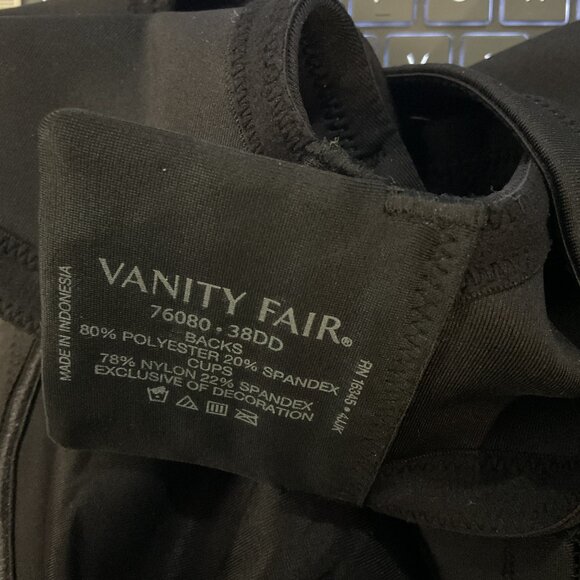 Vanity Fair Black Minimizer Bra, 38DD - Picture 4 of 4